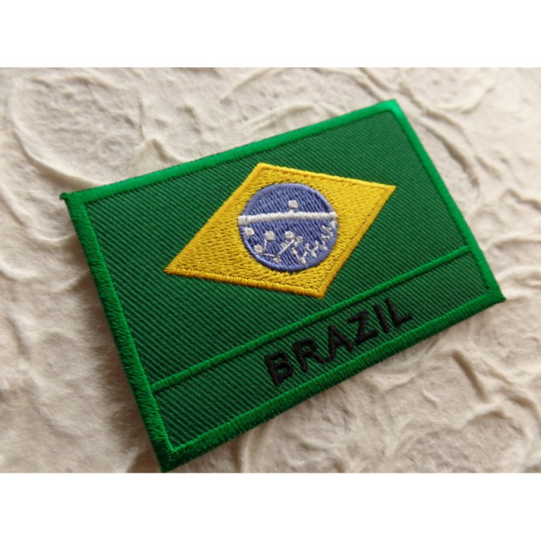 Ecusson drapeau Brésil