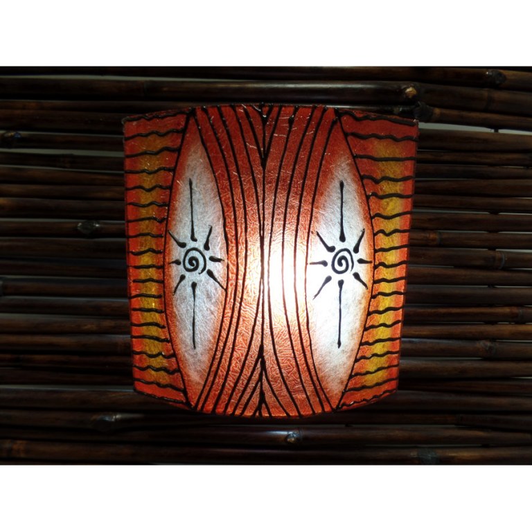 Lampe murale soleil massaï