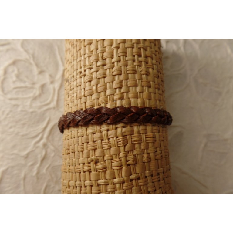 Bracelet cuir marron