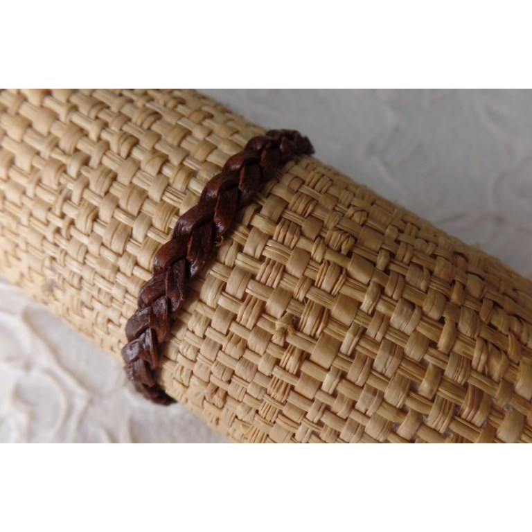 Bracelet cuir marron