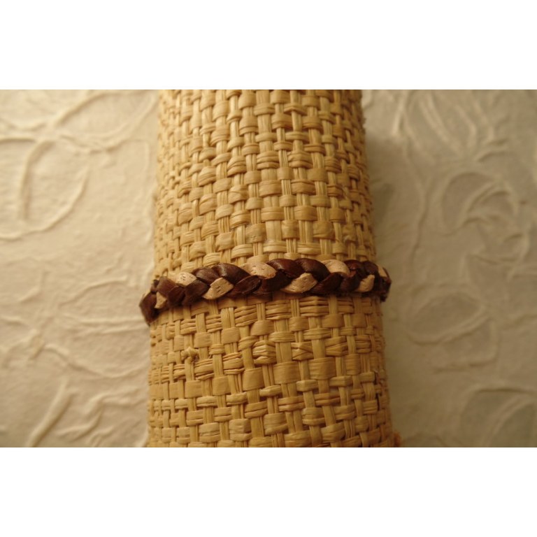 Bracelet cuir bicolore 4