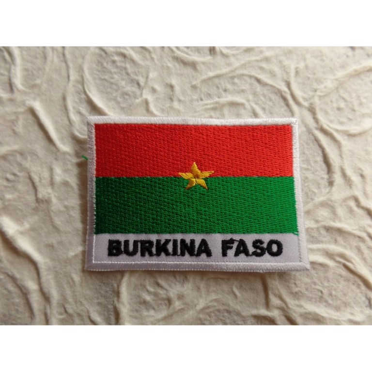 Ecusson drapeau Burkina Faso