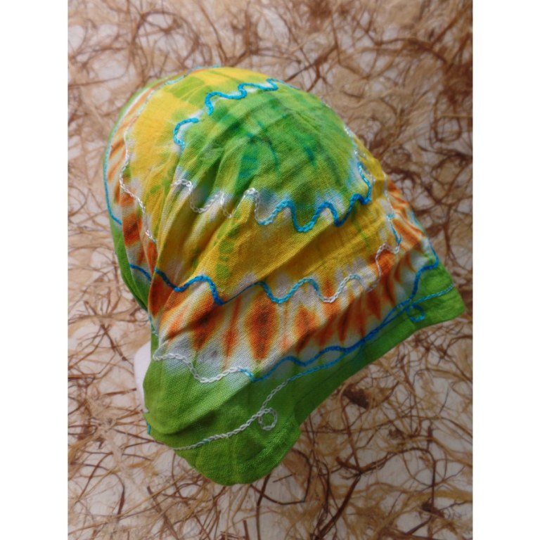 Bandeau/fichu tie & die vert