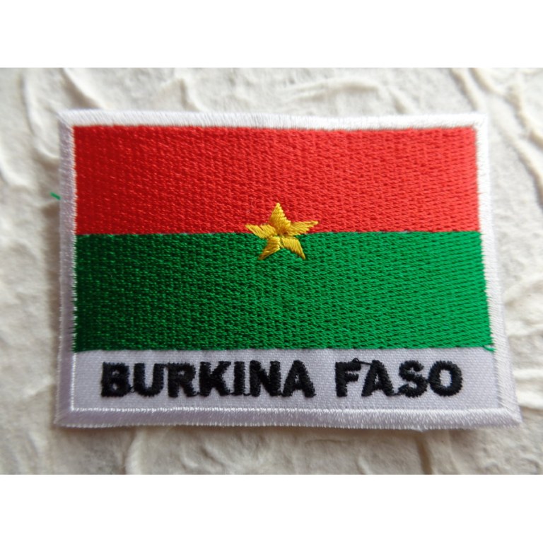 Ecusson drapeau Burkina Faso