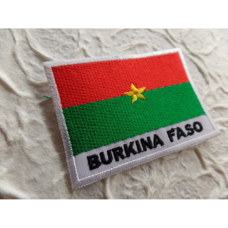 Ecusson drapeau Burkina Faso