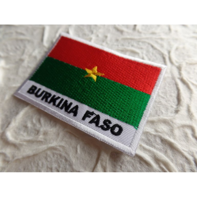 Ecusson drapeau Burkina Faso