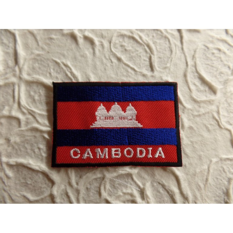 Ecusson drapeau Cambodge