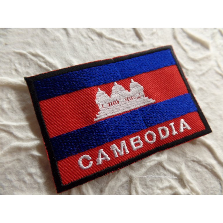 Ecusson drapeau Cambodge