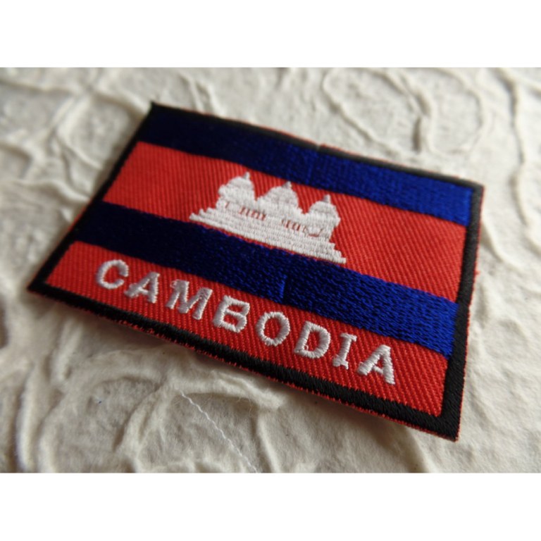 Ecusson drapeau Cambodge