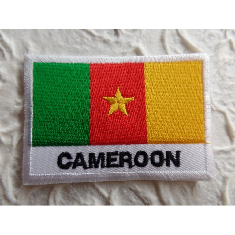 Ecusson drapeau Cameroun