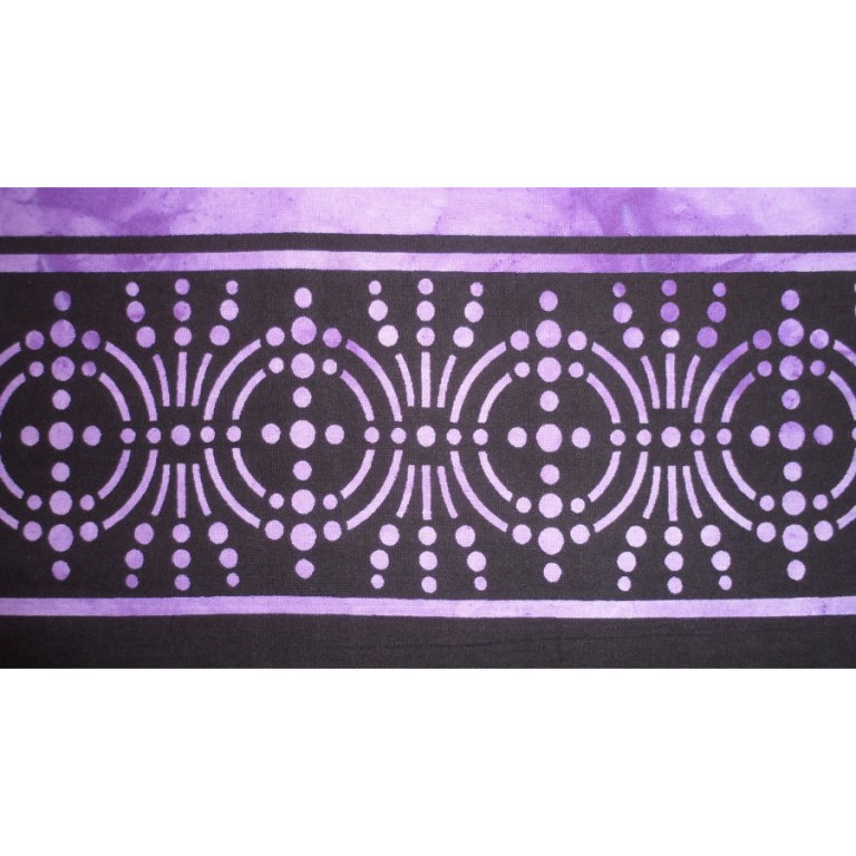 Tenture mandala Aum violet