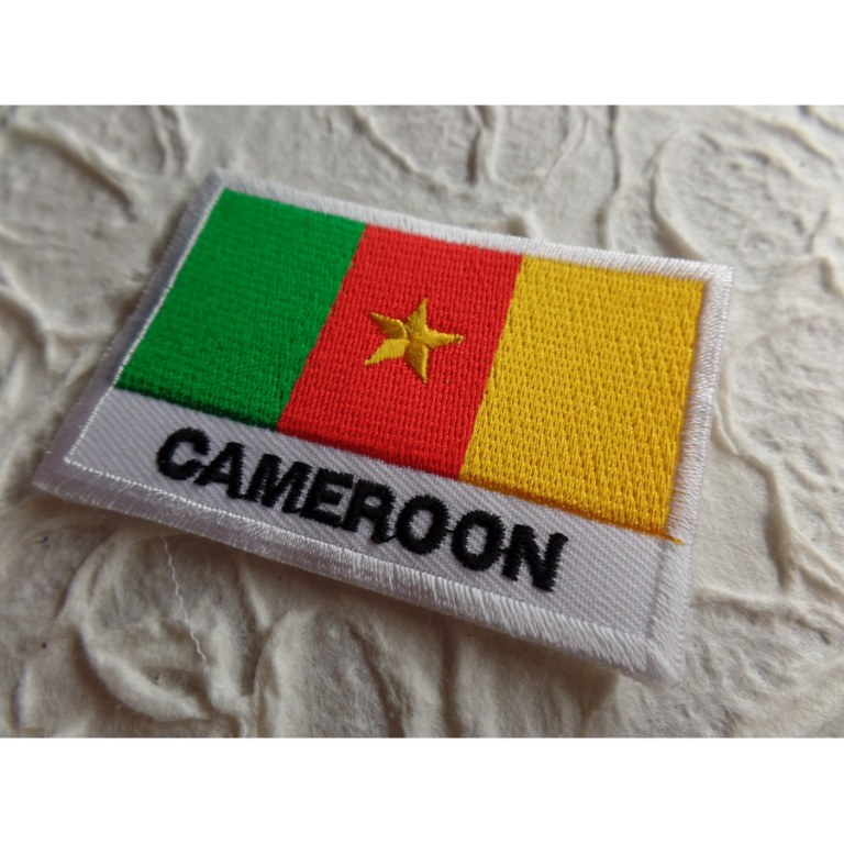 Ecusson drapeau Cameroun