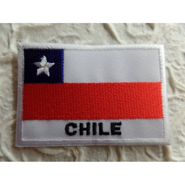 Ecusson drapeau Chili