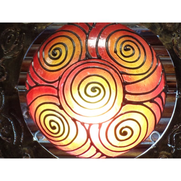 Lampe murale ronde spirales