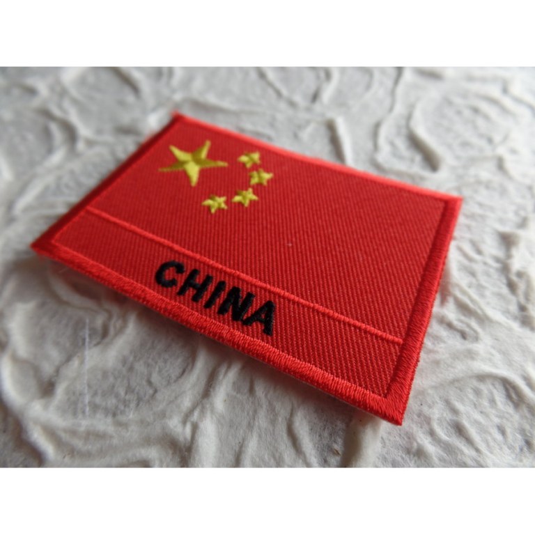 Ecusson drapeau Chine