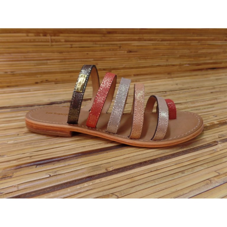 Mules Tropéziennes Briquet cor/mul