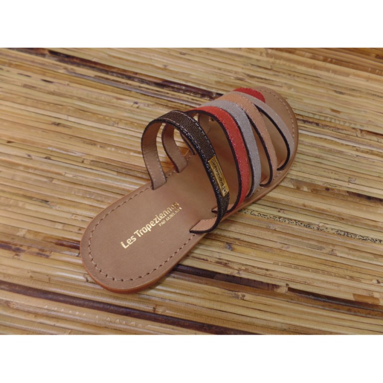 Mules Tropéziennes Briquet cor/mul
