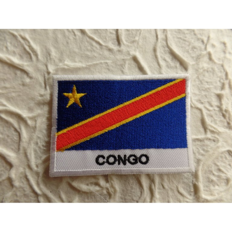 Ecusson drapeau Congo