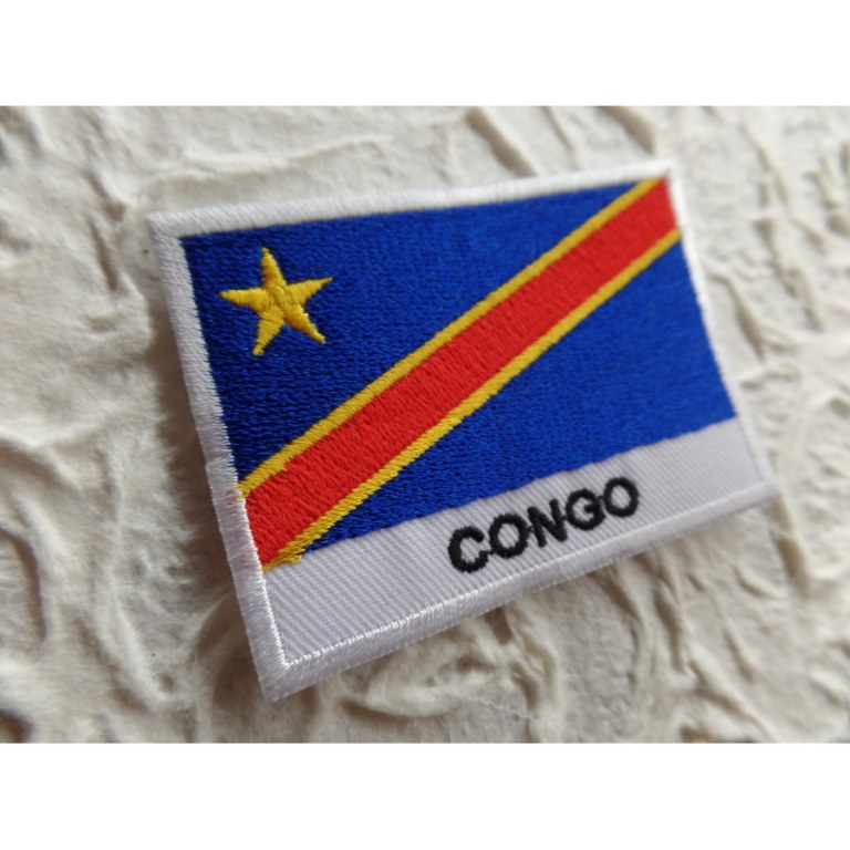 Ecusson drapeau Congo