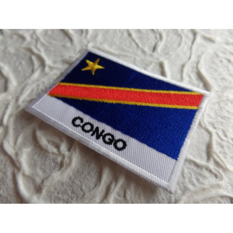 Ecusson drapeau Congo