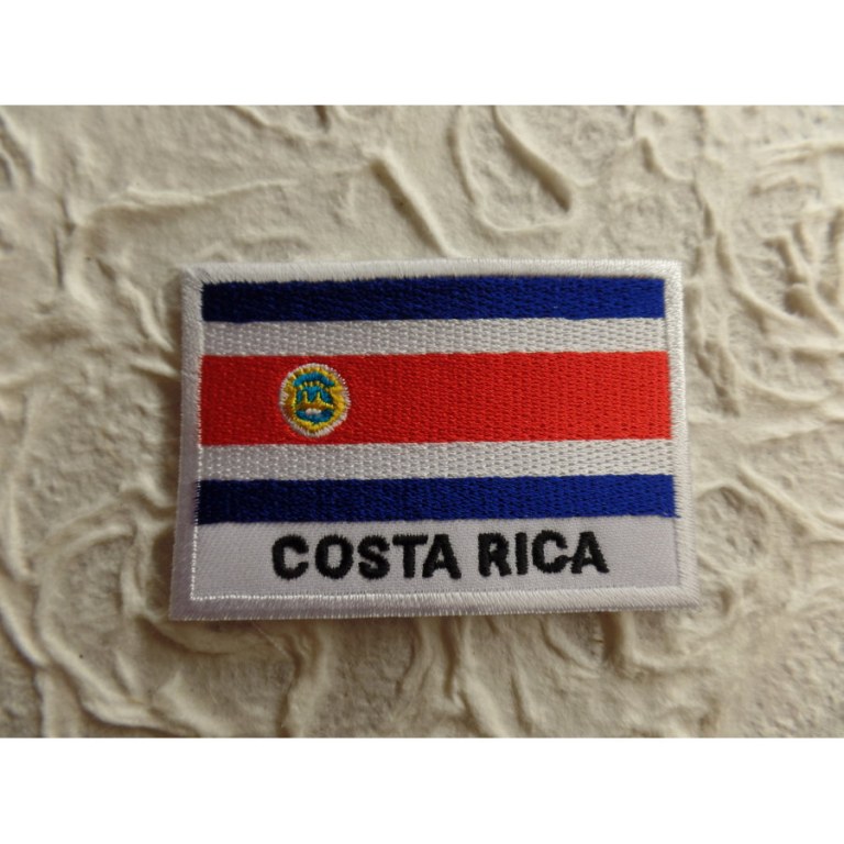 Ecusson drapeau Costa Rica