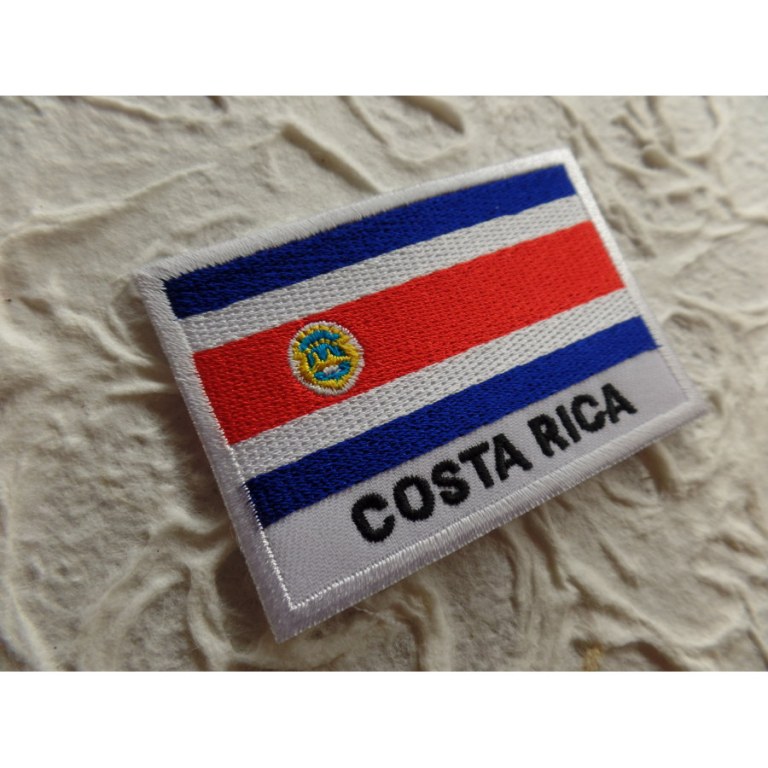 Ecusson drapeau Costa Rica