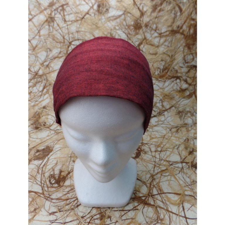 Bandeau cheveux rouge foncé