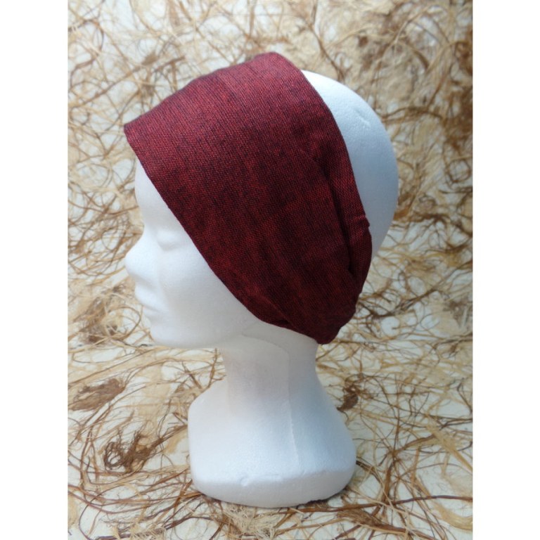 Bandeau cheveux rouge foncé