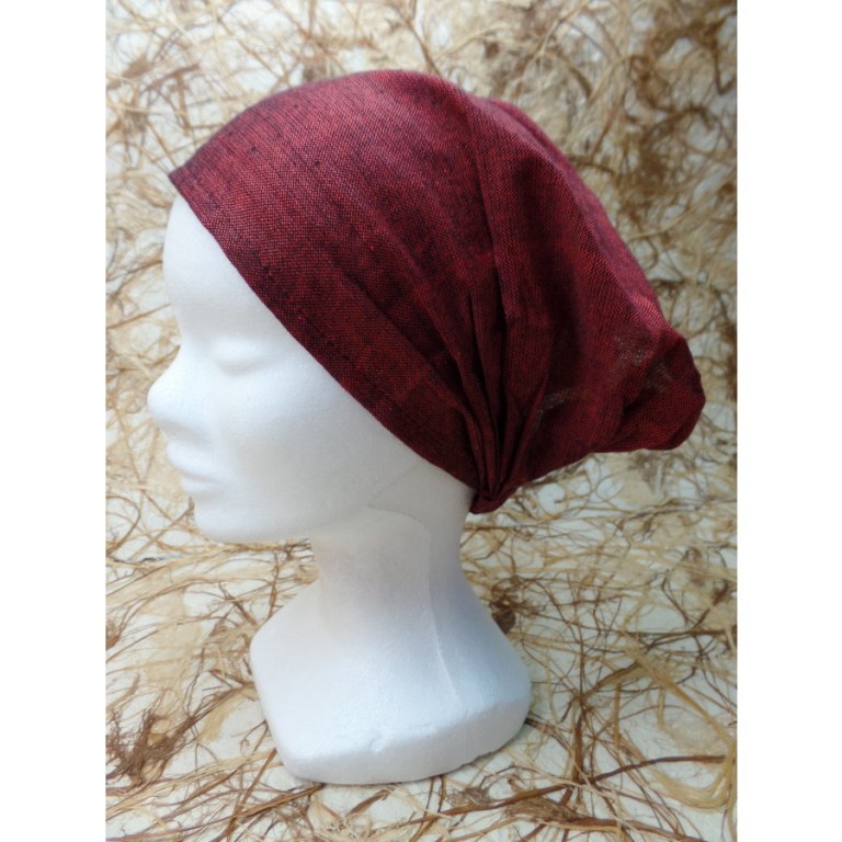 Bandeau cheveux rouge foncé