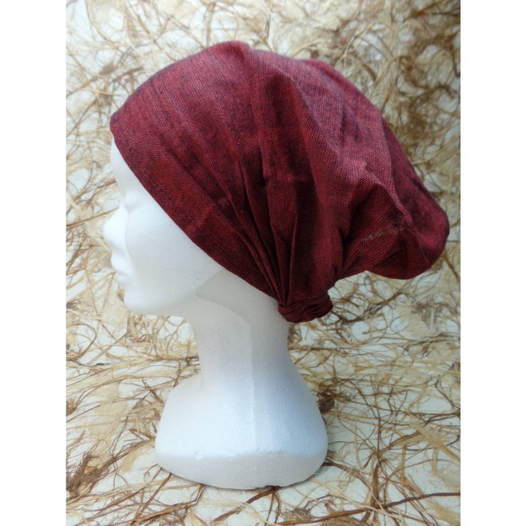 Bandeau cheveux rouge foncé