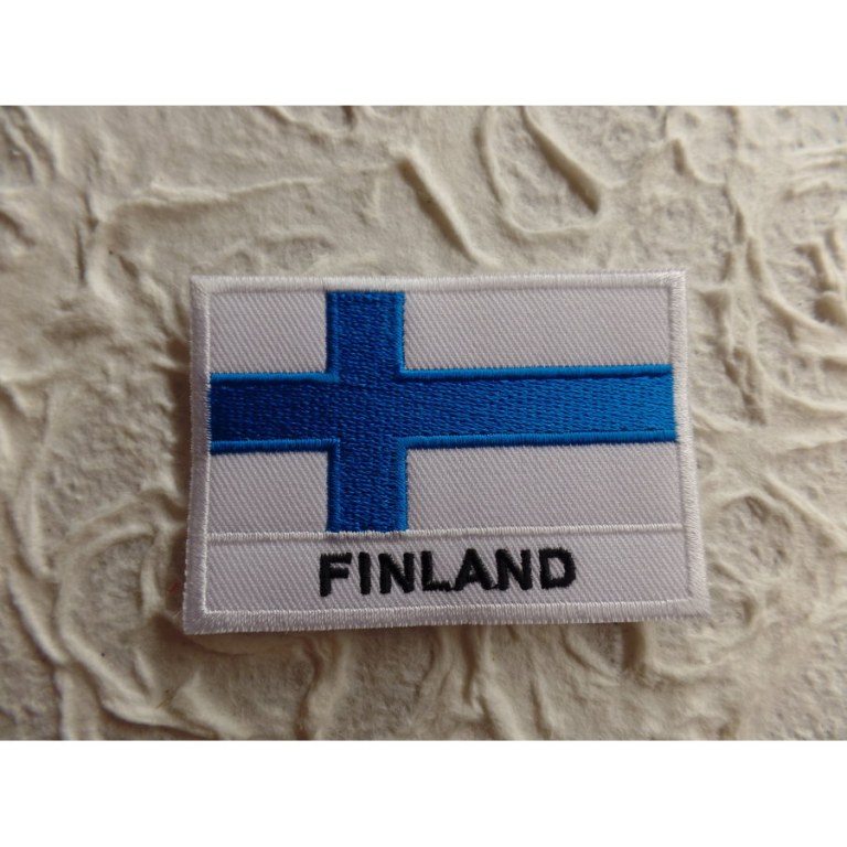 Ecusson drapeau Finlande