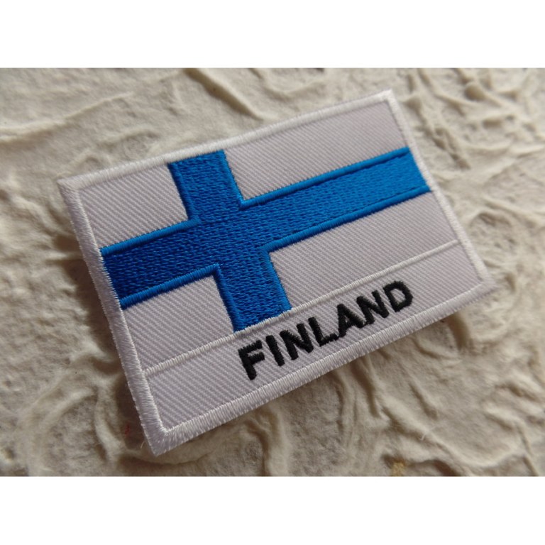 Ecusson drapeau Finlande