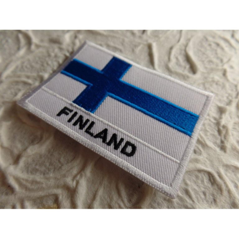 Ecusson drapeau Finlande