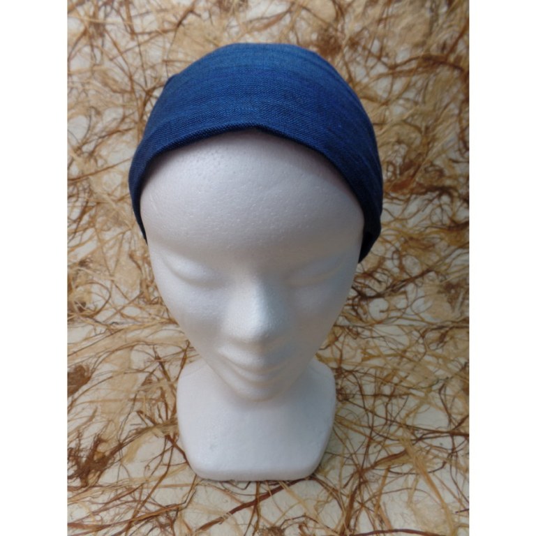 Bandeau cheveux bleu marine