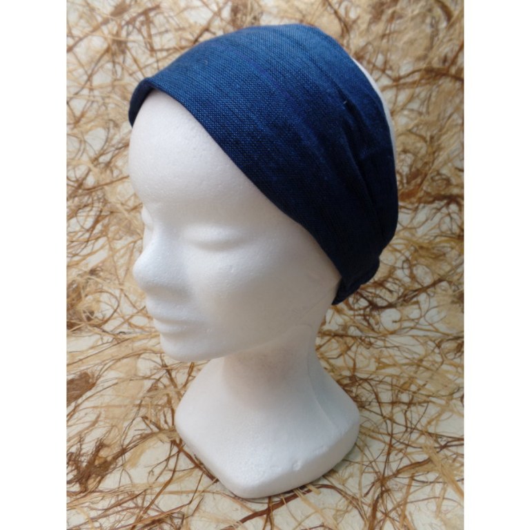 Bandeau cheveux bleu marine