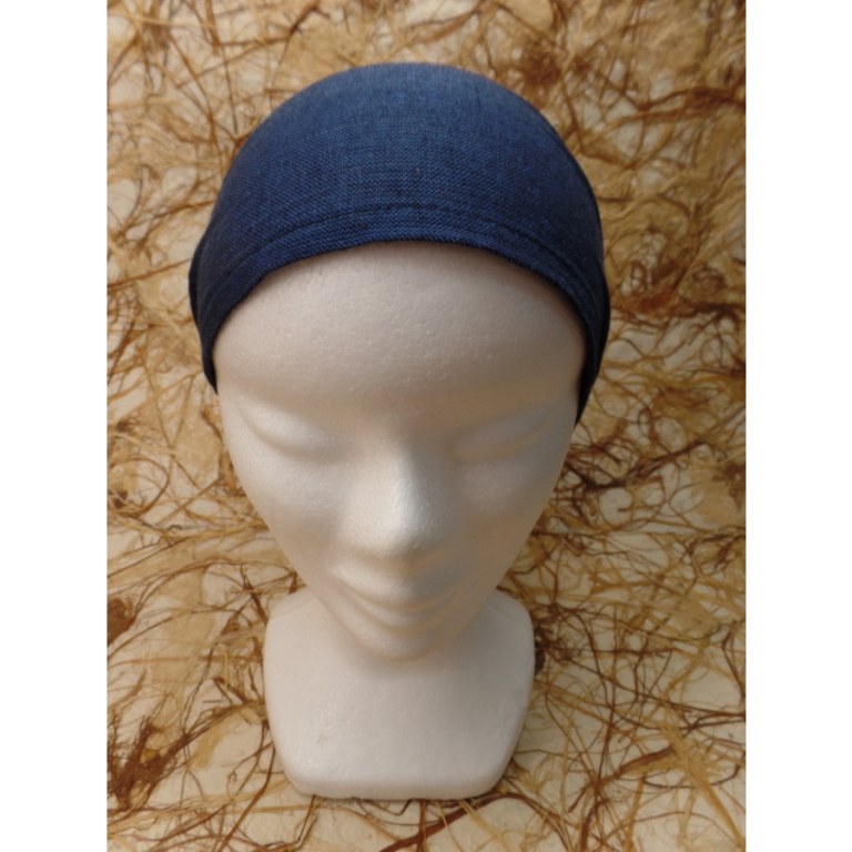 Bandeau cheveux bleu marine