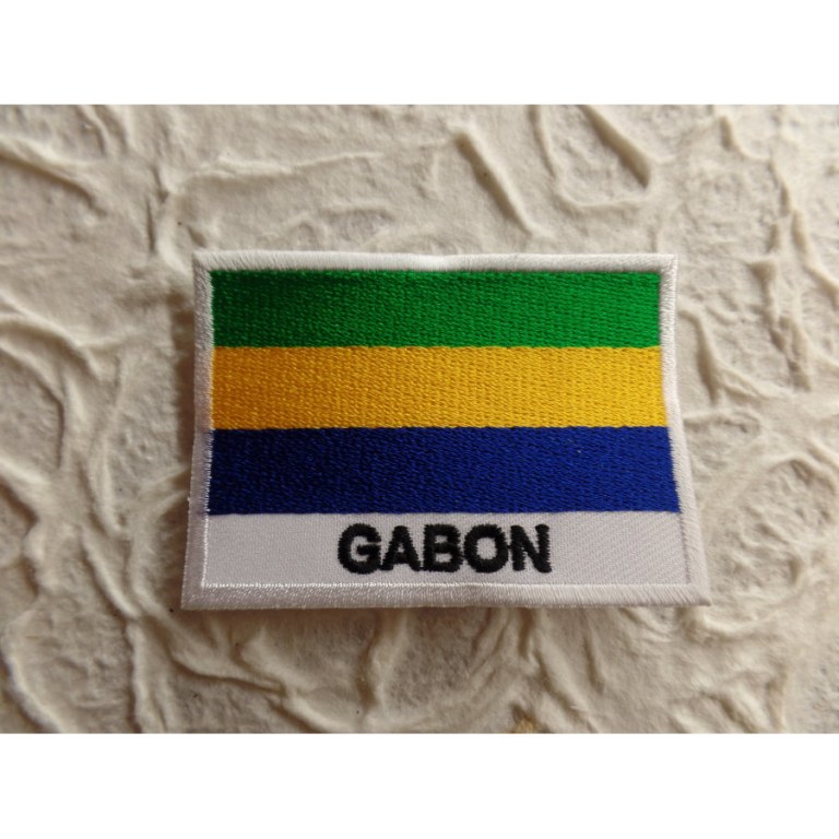 Ecusson drapeau Gabon