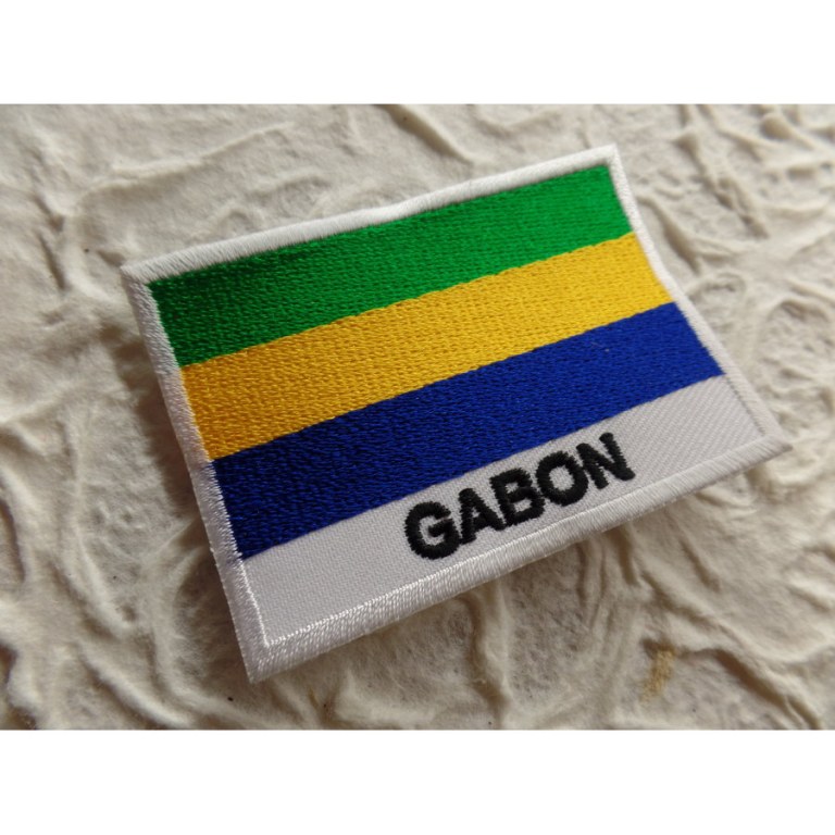 Ecusson drapeau Gabon