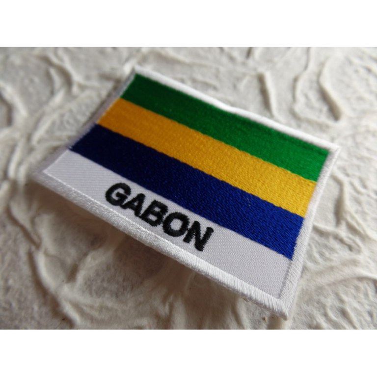 Ecusson drapeau Gabon