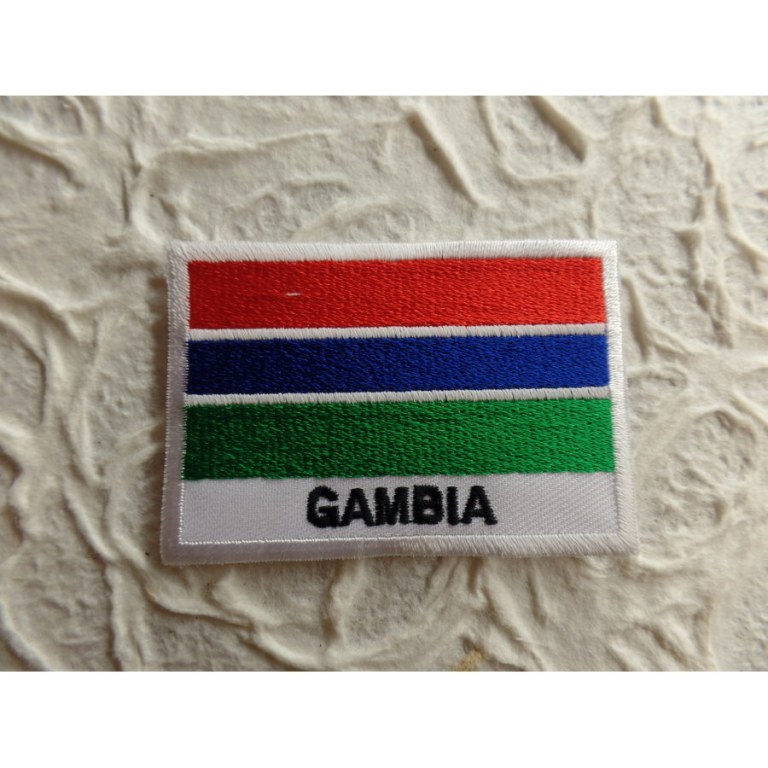 Ecusson drapeau Gambie