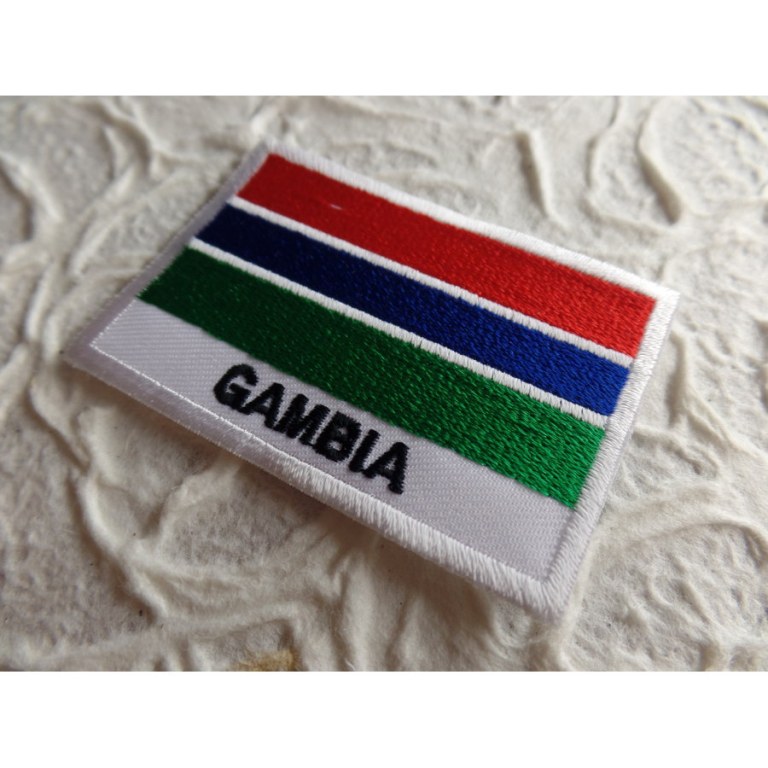 Ecusson drapeau Gambie