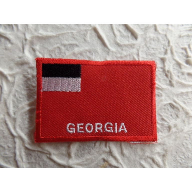 Ecusson drapeau Géorgie