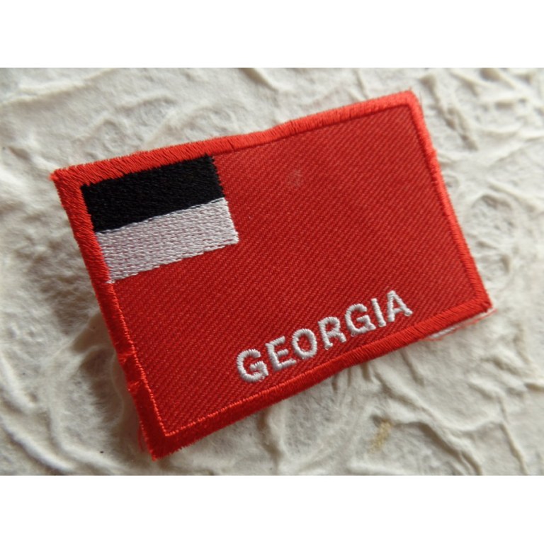 Ecusson drapeau Géorgie