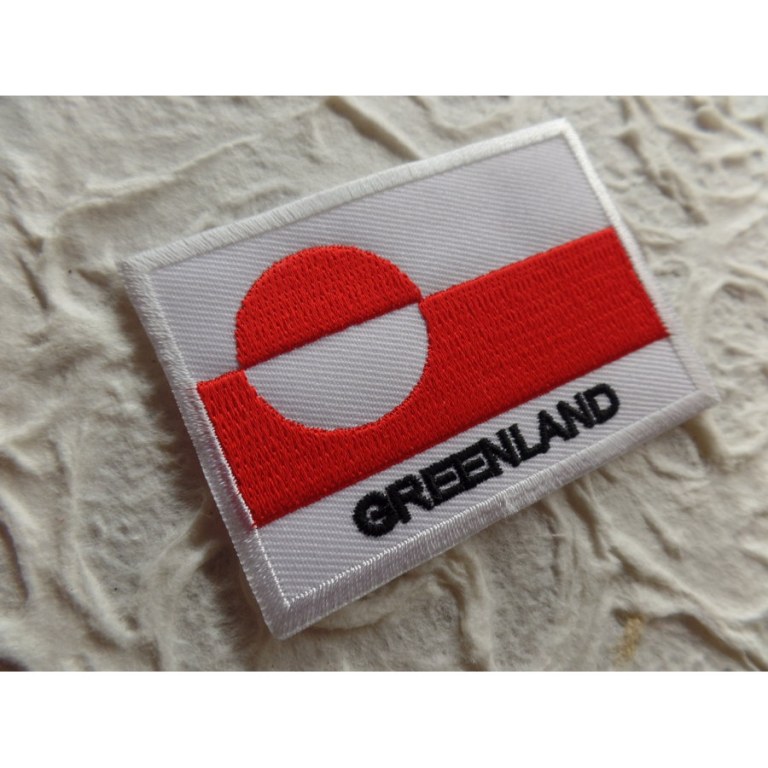 Ecusson drapeau Groenland