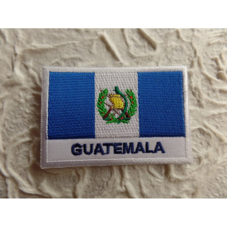 Ecusson drapeau Guatémala