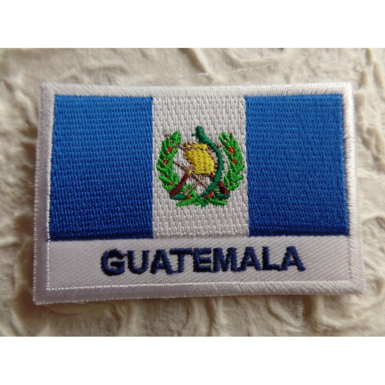 Ecusson drapeau Guatémala