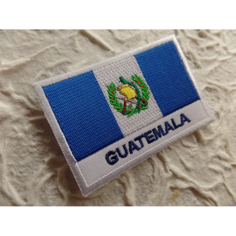 Ecusson drapeau Guatémala