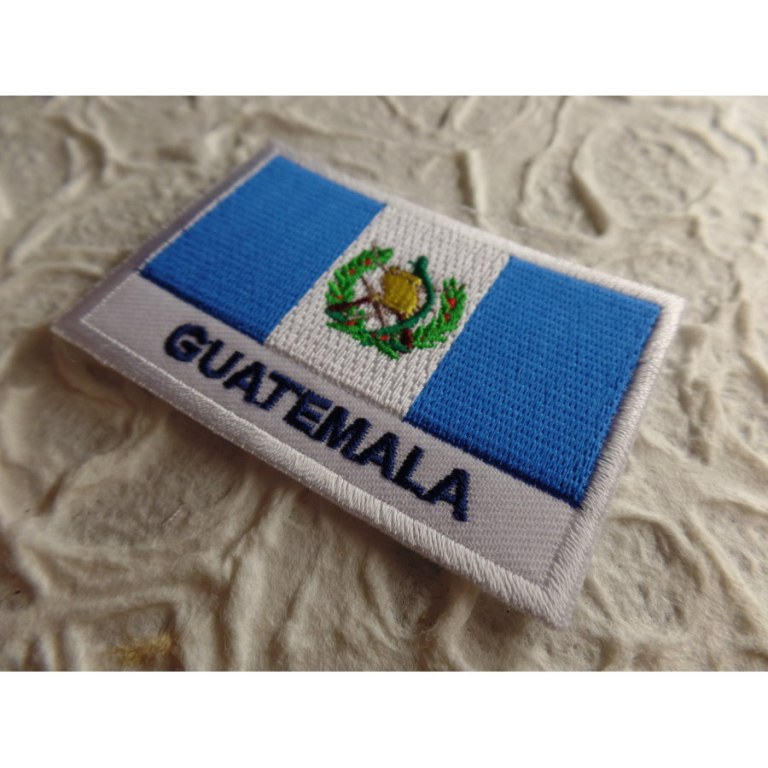 Ecusson drapeau Guatémala