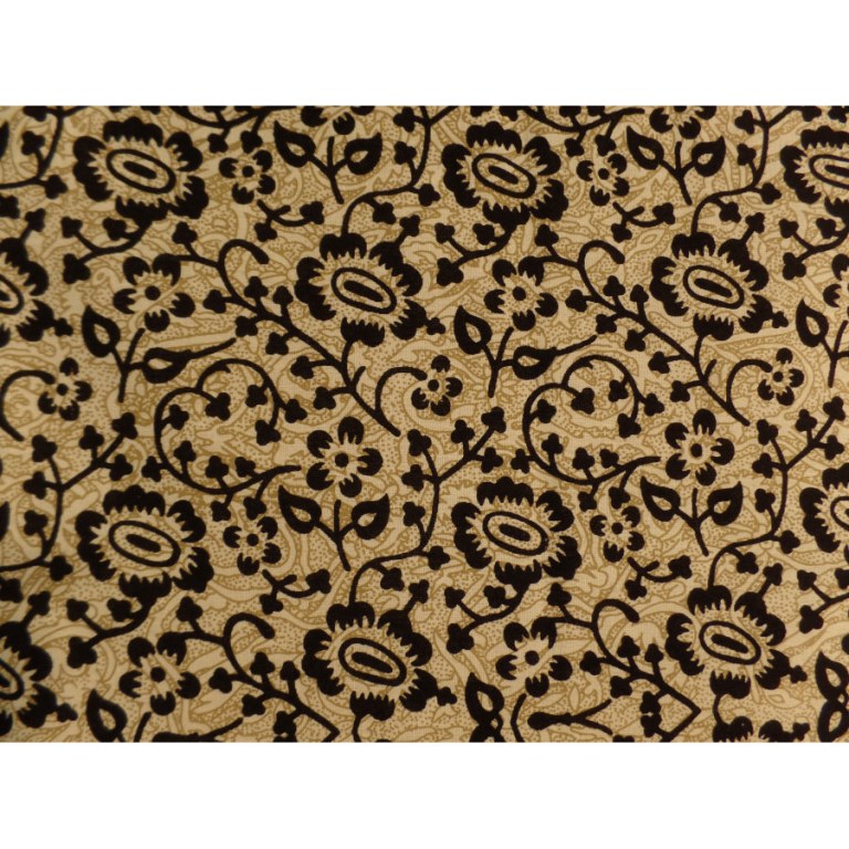 Tenture beige le défilé des éléphants noirs