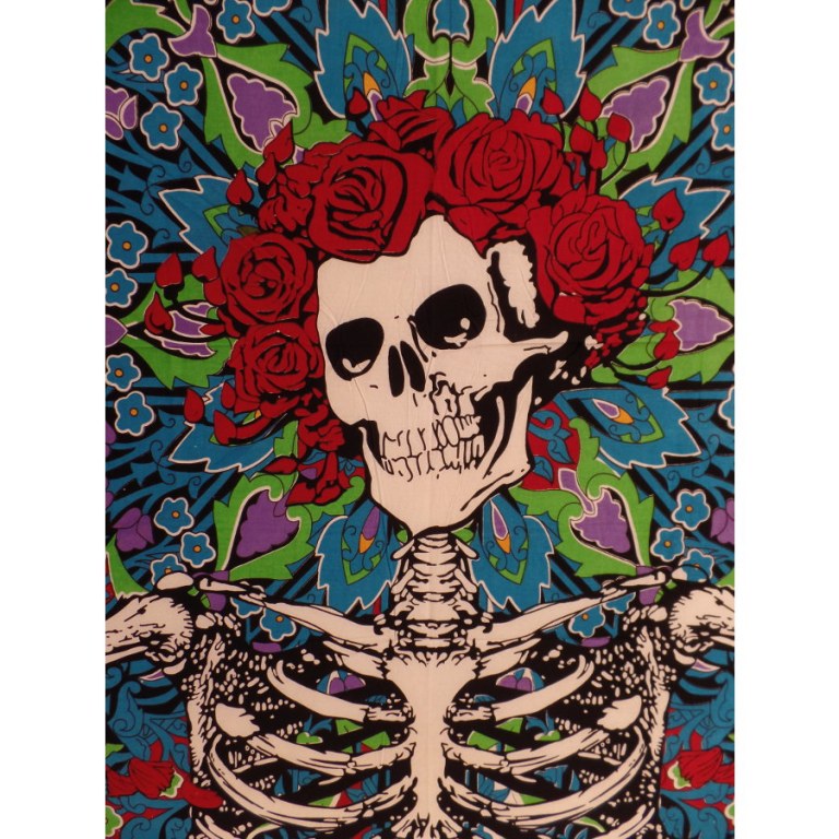 Tenture color Santa Muerte